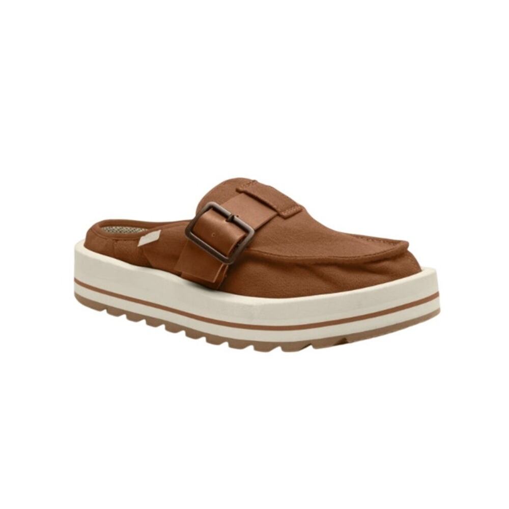 Sanuk Donna Sash-Hey Slip on Shoes Caramel NWT Women's 7